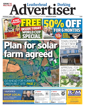 Cover of Leatherhead & Dorking Advertiser