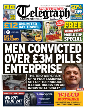Cover of Scunthorpe Telegraph
