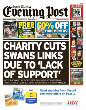 Cover of South Wales Evening Post