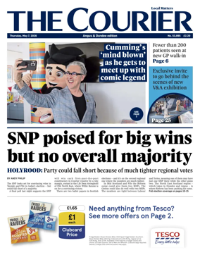 Cover of The Courier & Advertiser (Angus and Dundee)