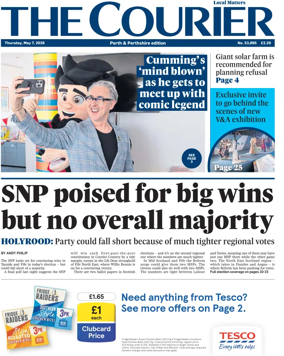 Cover of The Courier & Advertiser (Perth and Perthshire Edition)