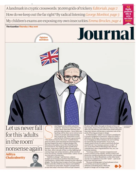 Cover of The Guardian e-paper Journal