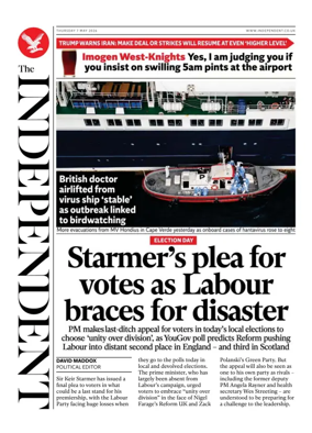Cover of The Independent