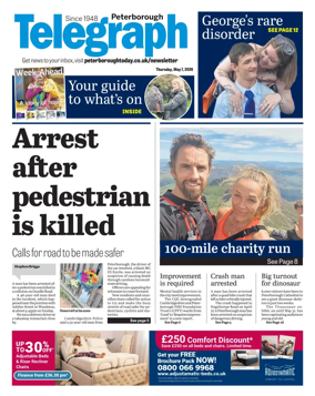 Cover of The Peterborough Evening Telegraph