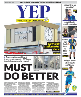 Cover of Yorkshire Evening Post