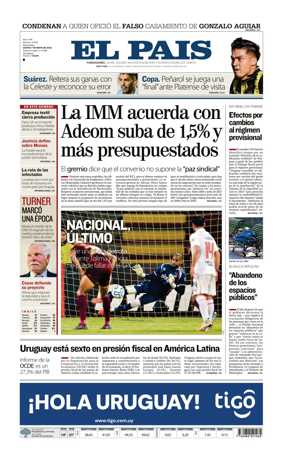 Cover of El Pais (Uruguay)