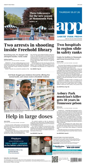 Cover of Asbury Park Press