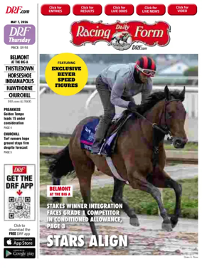 Cover of Daily Racing Form National Digital Edition