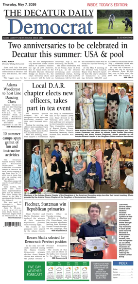Cover of The Decatur Daily Democrat