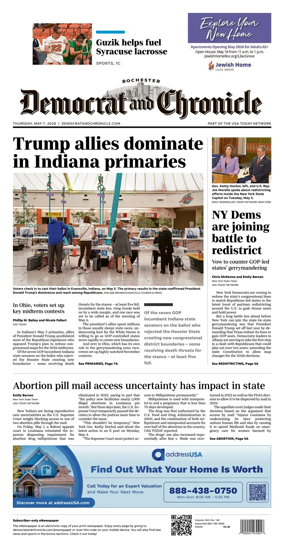 Cover of Democrat and Chronicle