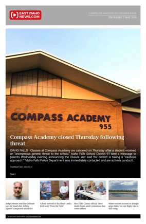 Cover of East Idaho News