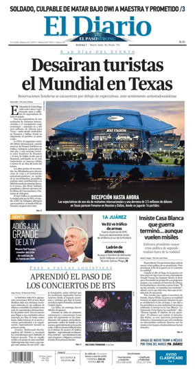 Cover of El Diario de El Paso