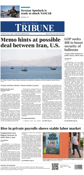 Cover of Great Falls Tribune