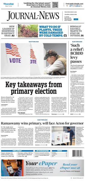 Cover of Hamilton Journal News