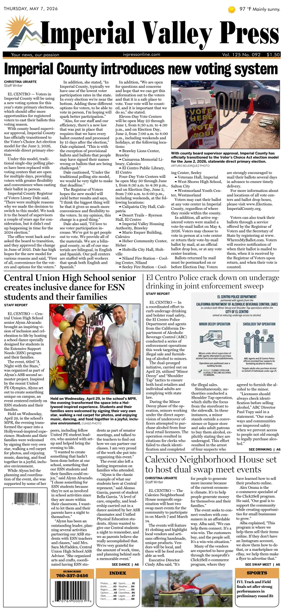 Cover of Imperial Valley Press