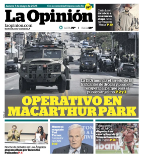 Cover of La Opinion