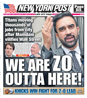 Cover of New York Post
