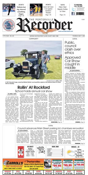 Cover of Porterville Recorder