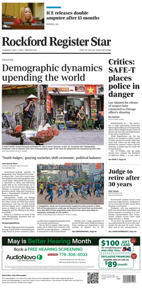 Cover of Rockford Register Star