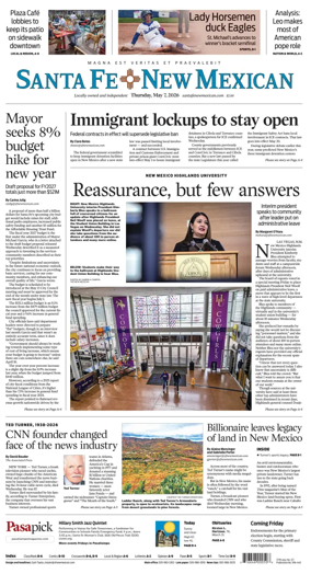 Cover of Santa Fe New Mexican