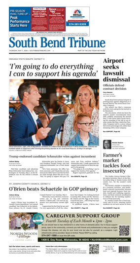 Cover of South Bend Tribune