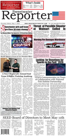 Cover of Sweetwater Reporter