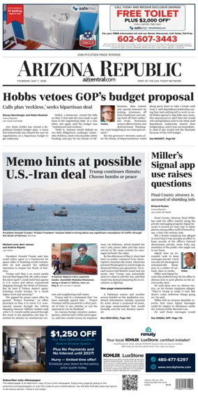 Cover of The Arizona Republic