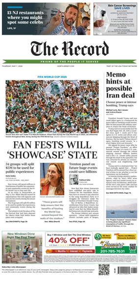 Cover of The Bergen Record