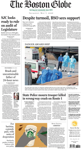 Cover of The Boston Globe