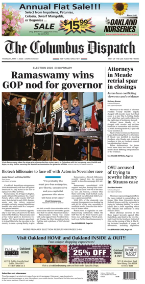 Cover of The Columbus Dispatch