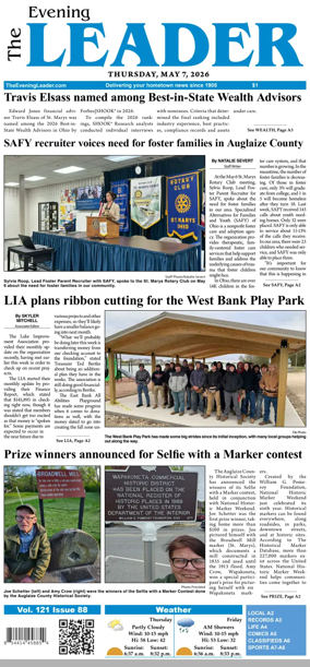 Cover of The Evening Leader