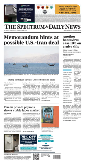 Cover of The Spectrum & Daily News