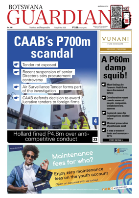 Cover of Botswana Guardian