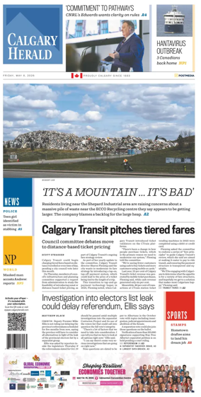 Cover of Calgary Herald