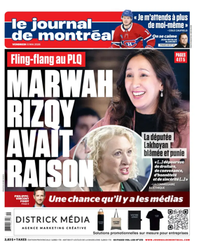 Cover of Le Journal de Montreal