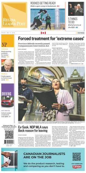Cover of Regina Leader-Post