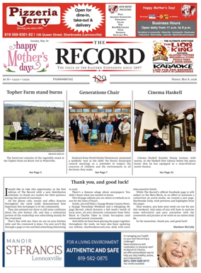Cover of Sherbrooke Record