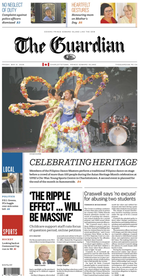 Cover of The Guardian (Charlottetown)