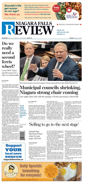 Cover of The Niagara Falls Review