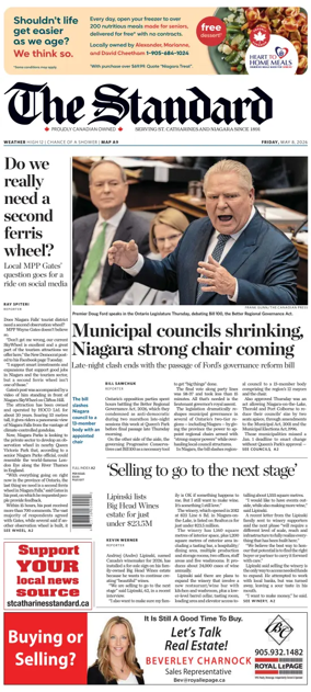 Cover of The Standard (St. Catharines)