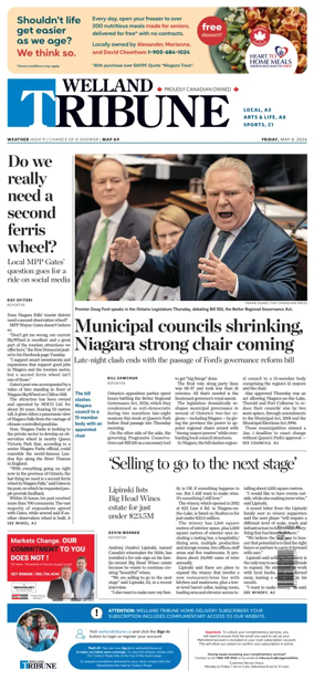 Cover of The Welland Tribune