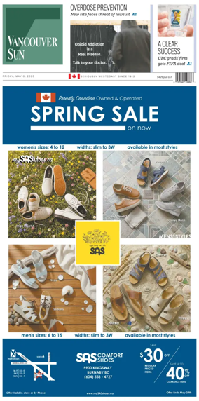 Cover of Vancouver Sun