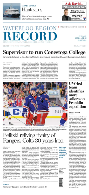 Cover of Waterloo Region Record