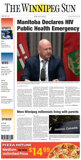 Cover of Winnipeg Sun