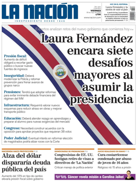 Cover of La Nacion (Costa Rica)