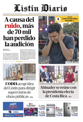 Cover of Listin Diario