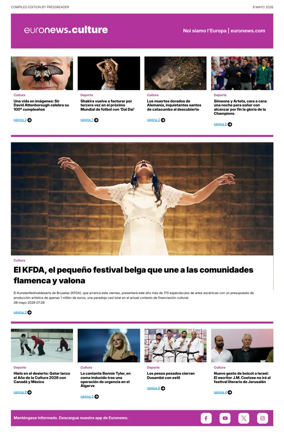 Cover of Euronews Culture and Sport (Spanish) Compiled Edition