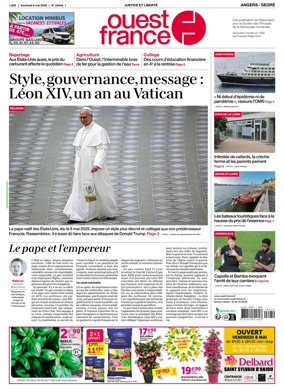 Cover of Ouest France (Angers / Segre)