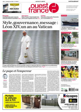 Cover of Ouest France (Chateaubriant)