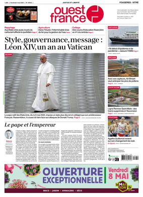 Cover of Ouest-France (Fougeres Vitre)